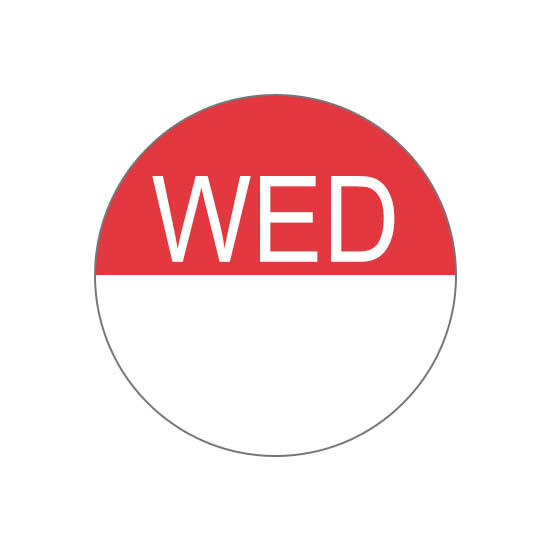 1 1" WED (Reverse Print w/ Space) Water Dissolvable Label