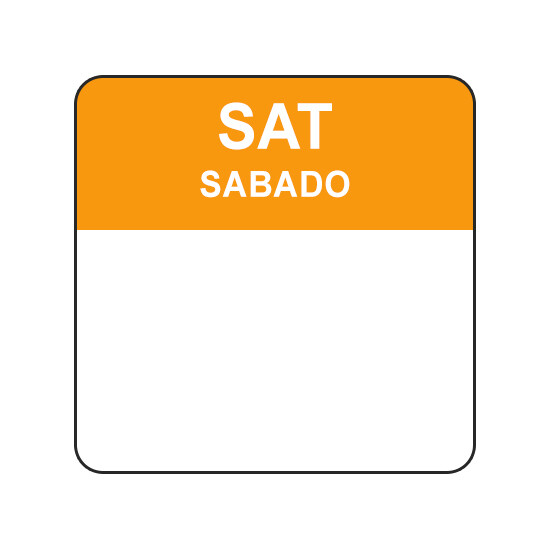 SAT/SABADO 1" - Water Dissolvable