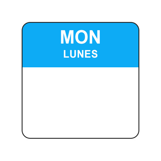 MON/LUN 1" - Water Dissolvable