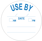 Ultra Removable Label - 2" Use By / Date