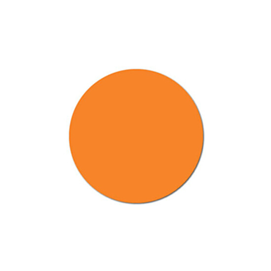 Orange Solid Dot 3/4" - Water Dissolvable