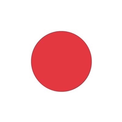 Red Solid Dot 3/4 Red Solid Dot 3/4" - Water Dissolvable