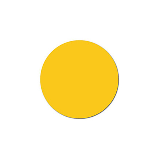 Yellow Solid Dot 3/4" - Water Dissolvable