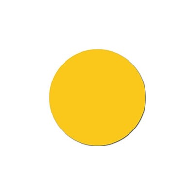 Yellow Solid Dot 3/4 Yellow Solid Dot 3/4" - Water Dissolvable