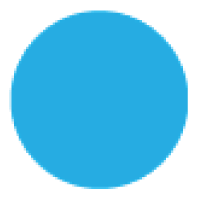 Blue Solid Dot Cold Temp Label - 2"