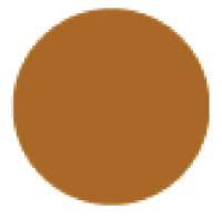 Brown Solid Dot Cold Temp Label - 2"