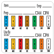 Ultra Removable Label - 2" x 2" Prep / Use By