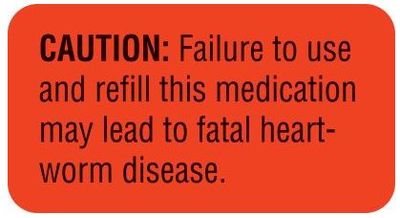 CAUTION: FAILURE TO USE AND REFILL THIS MEDICATION