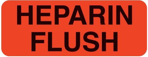 HEPARIN FLUSH Labels
