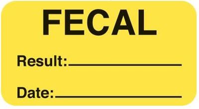 FECAL/RESULT/DATE Labels