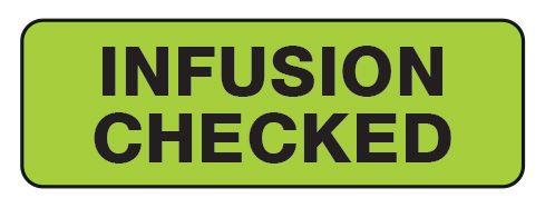 Infusion Checked Label