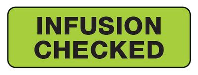 Infusion Checked Label