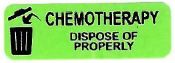 CHEMOTHERAPY - DISPOSE OF PROPERLY Label