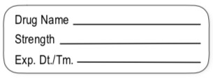 Drug Name, Strength, Exp. Dt./Tm. Label