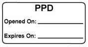 PPD Opened on: /Expires on:  Vaccine Label