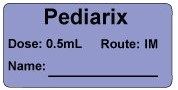 Pediarix Dose: 0.5mL Route: IM  Vaccinde Label
