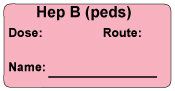 Hep B (peds)  Vaccine Label