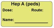 Hep A (peds)  Vaccine Label