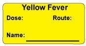 Yellow Fever Immunization Label