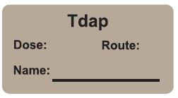 Tdap Vaccine Label