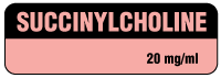 SUCCINYLCHOLINE 20 mg/ml Anesthesia Label