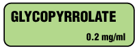 Glycopyrrolate 0.2 mg/ml Anesthesia Label