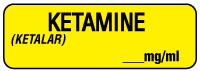 KETAMINE (KETALAR) ___ mg/ml Anesthesia Label