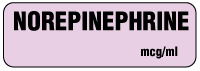 NOREPINEPHRINE mcg/ml Anesthesia Label