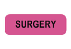 Surgery Label (Fl. Pink) Surgery Label (Fl. Pink)
