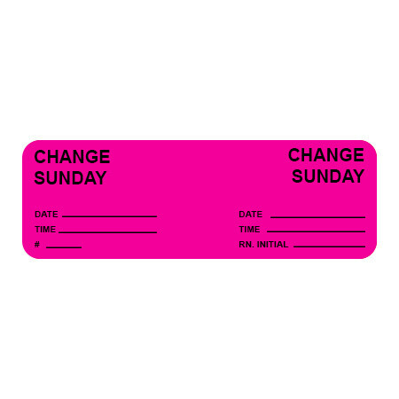 Day Change IV Tubing Labels