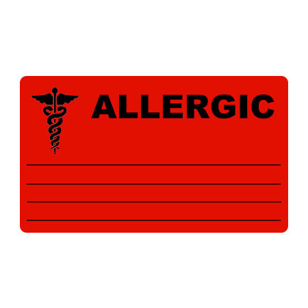 Allergic Label