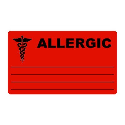 Allergic Label