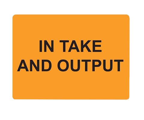 In Take and Output Label In Take and Output Label