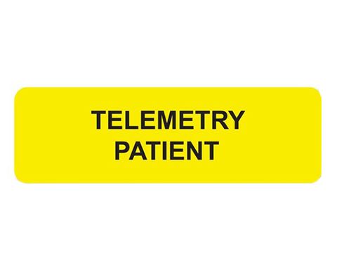 Telemetry Patient Label