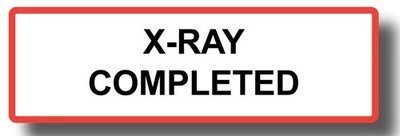 X-Ray Completed Label