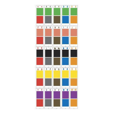 System 1000 Alphabetic Labels System 1000 Alphabetic Labels