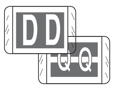 System 9300 Alphabetic Labels, Select Letter(s): A