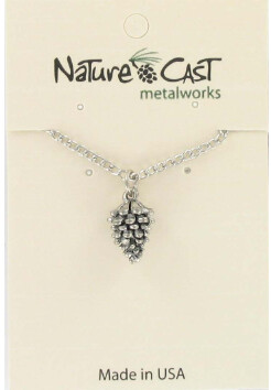 Silver Pinecone Necklace