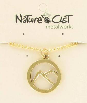 Gold Tone MTN necklace