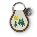 Forest Patchwork Keychain