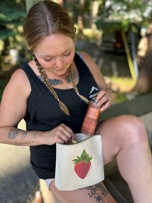 Strawberry Cosmetic Bag
