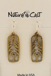 Gold Plated Tree earrings