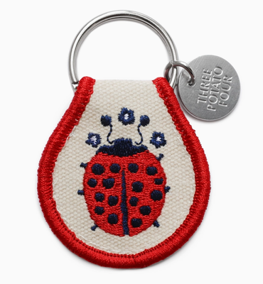 Ladybug Patchwork Keychain