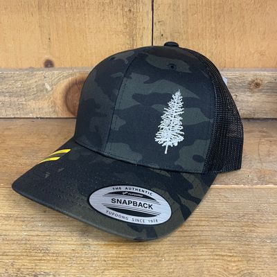 Black Camo Tree Trucker