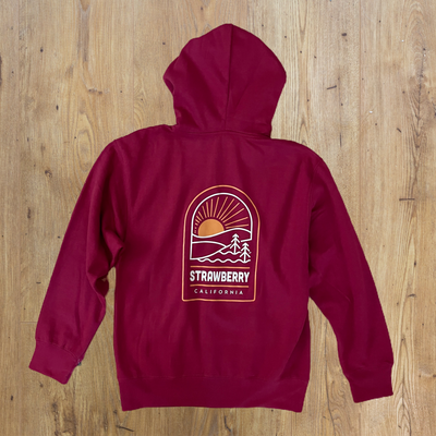 Crimson Fleece Zip Up