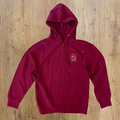 Crimson Fleece Zip Up