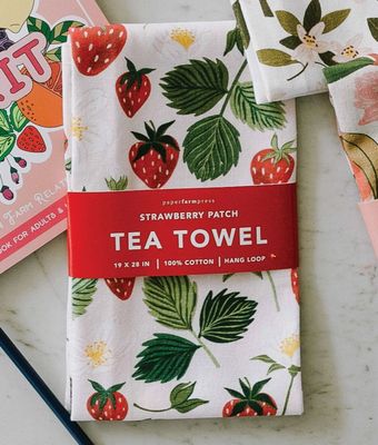 Strawberry Patch Tea Towel