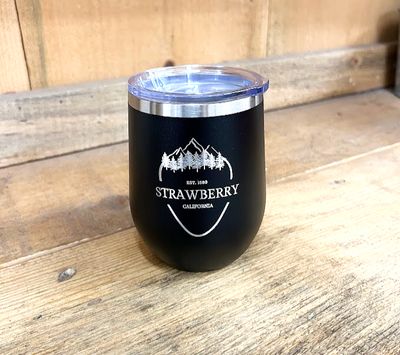 Insulated Stemless Wine Tumbler - Black