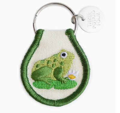 Frog Patchwork Keychain