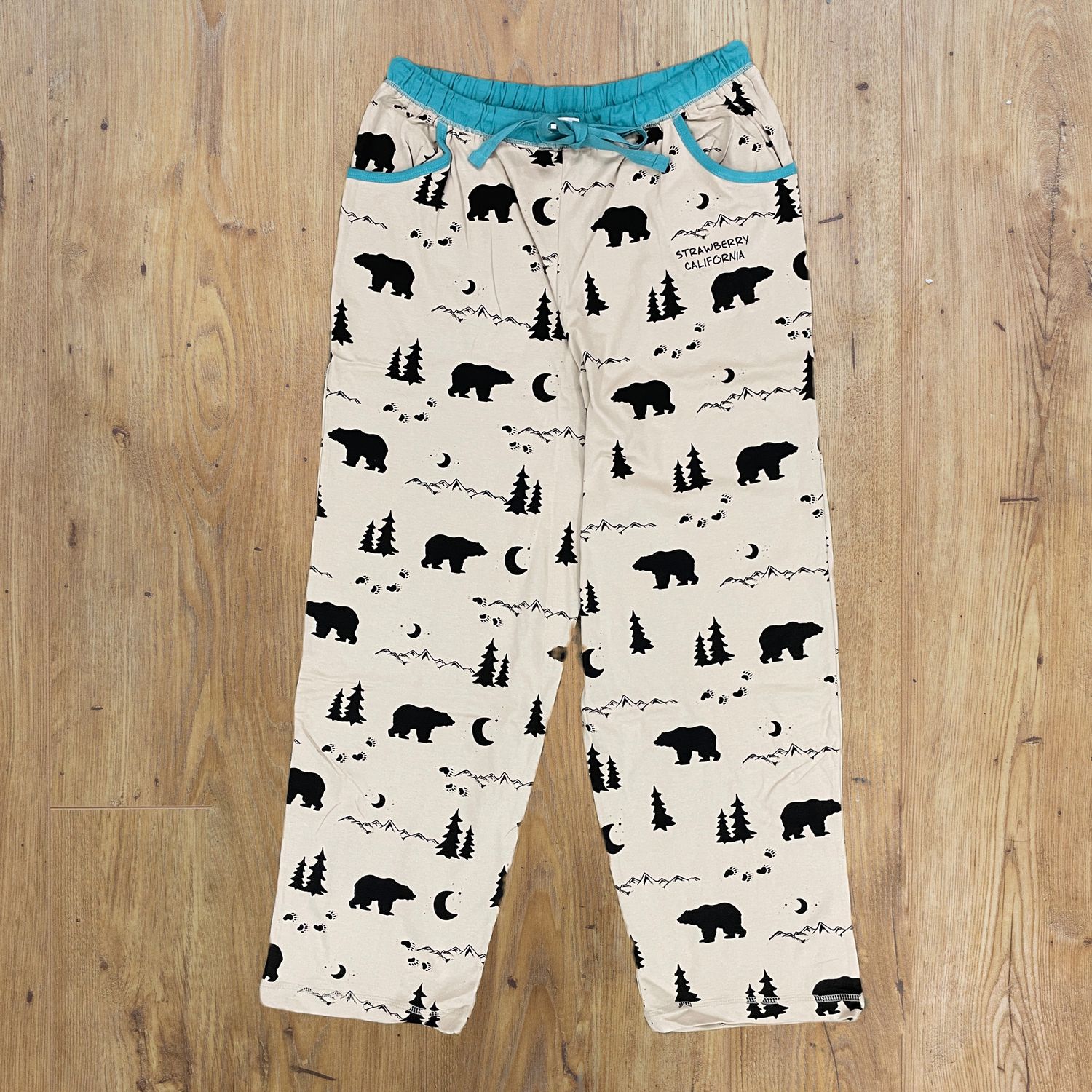 Bear Scene Pajama Pants - M